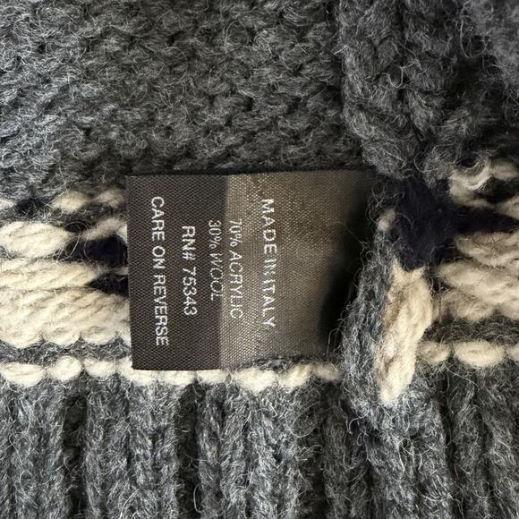 Vintage Filippo Novelli Cowichan Thunderbird Cardigan Wool Sweater Made in Italy - Picture 5 of 5